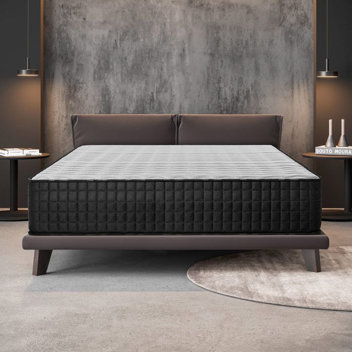 Matelas 180x200 cm - Titanium - Matelas Ressorts Ensachés Mousse mémoire HR Blue Latex Mi-ferme Réversible Très épais 30 cm Matelas 180x200 cm - Titanium - Matelas Ressorts Ensachés Mousse mémoire HR Blue Latex Mi-ferme Réversible Très épais 30 cm