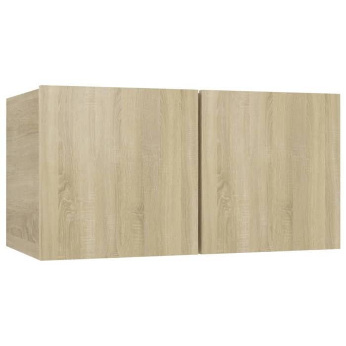 Cabinet TV rustique - PARAJ - Meuble TV/HIFI - pour chambre/salon - suspendu Chêne sonoma 60x30x30cm6235277