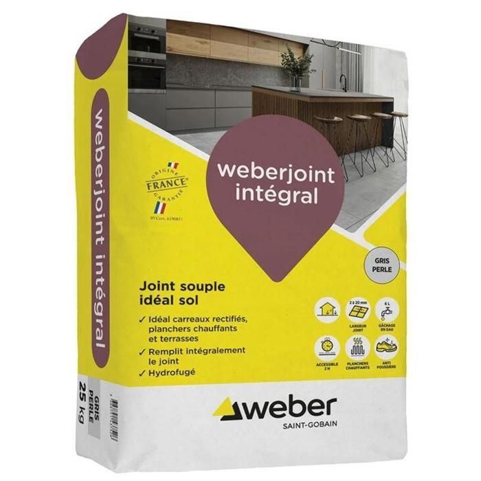 Joint de carrelage WEBERJOINT INTEGRAL sac 25 kg rotin