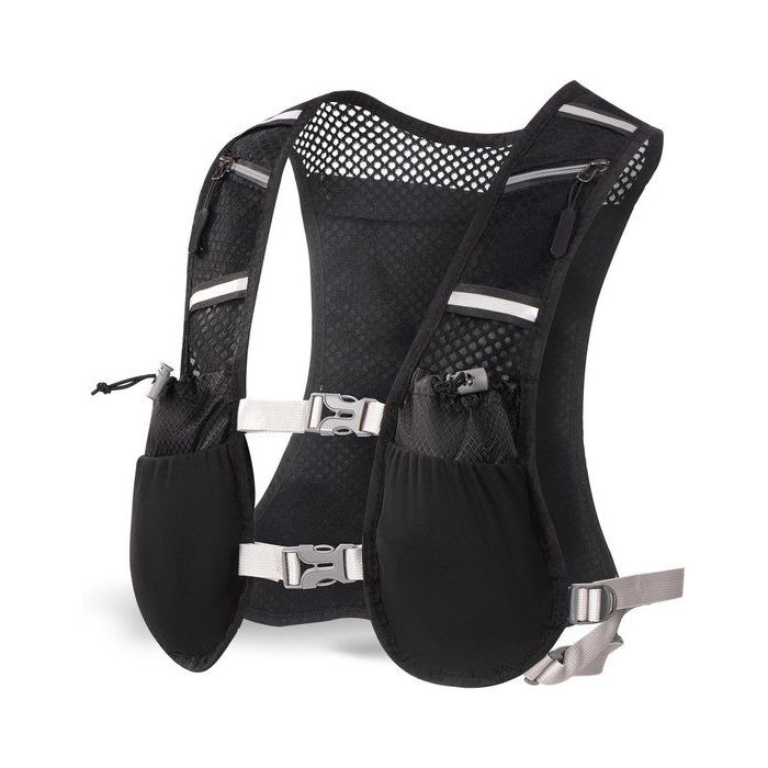 Gilet d’hydratation - Polyamide - noir - réglable - léger - pour laménagement et les besoins pratiques du quotidien