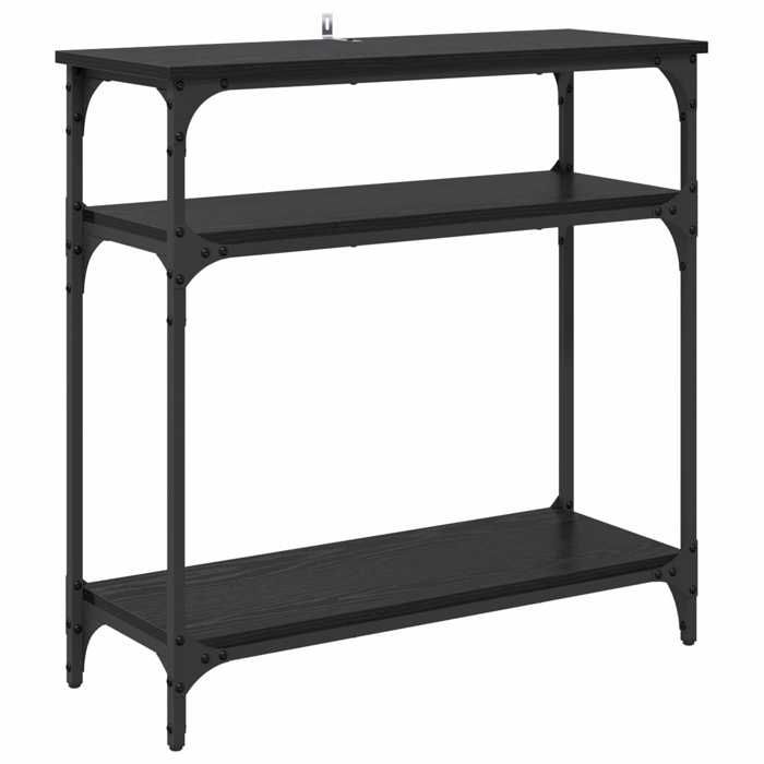 Chic Table console Chêne noir 75 x 29 x 75 cm Bois dingénierie - Table de salon &1_17961