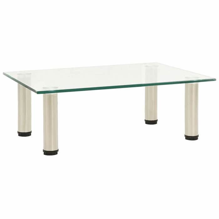Cabinet HIFI Moderne 1 PC ARMOIRE TV Meuble base salon Transparent 40x35x17 cm Verre trempé T16