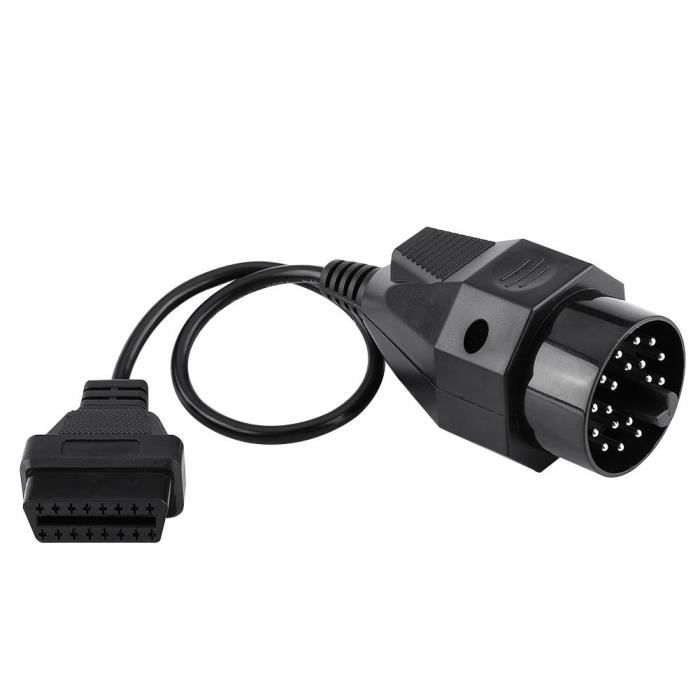 Ashata câble adaptateur OBD2 Câble de Scanner de connecteur adaptateur OBD2 20 broches à 16 broches pour BMW E36 E38 E39 E46 E53