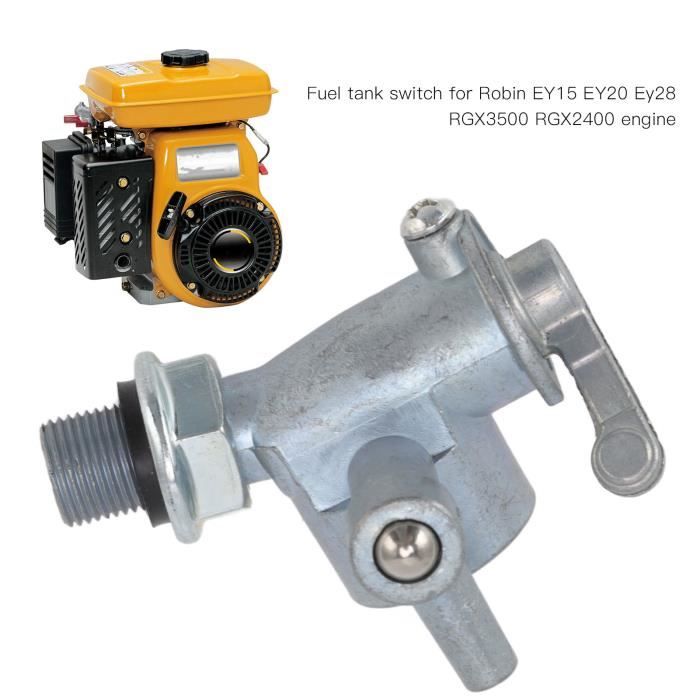 VQU Robinet de réservoir de carburant à filetage pour Robin EY15 EY20 Ey28  RGX3500 Pièces de rechange pour moteur RGX2400 123679