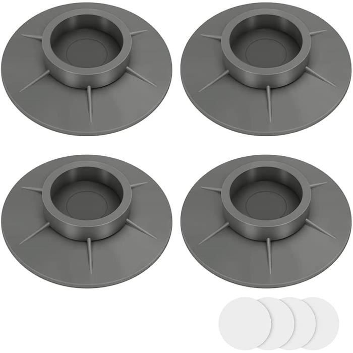 Lot de 4 pieds antivibrations universels pour machine à laver, anti