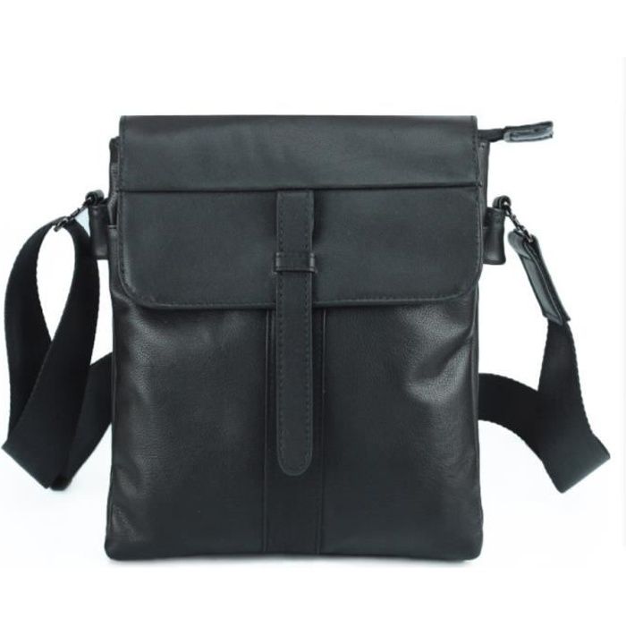 BAIGIO Sacoche à Bandoulière Homme En Cuir Véritable – Sac Crossbody Vintage Pour Travail Et Quotidien