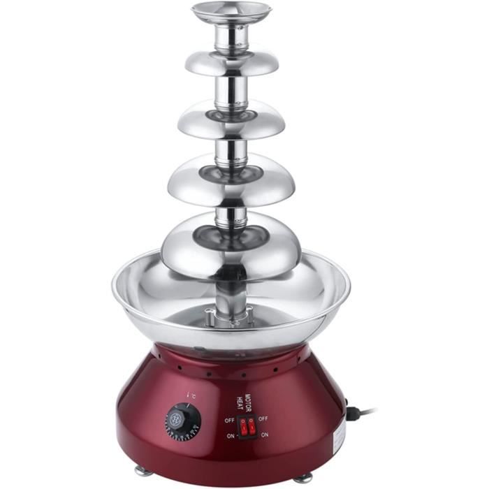 4 5 6 7 Niveaux Acier Inoxydable Fontaine À Fondue Au Chocolat, Machine
