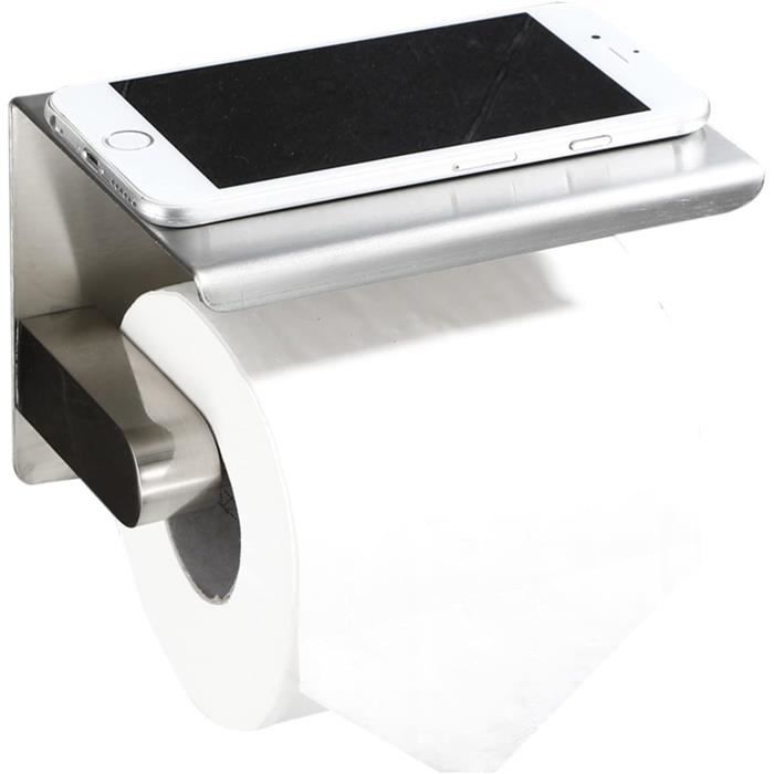 Porte Papier Toilette, Support Papier Toilette Mural, Porte Rouleau Papier Toilette Wc Sans Percage Acier Inoxydable 98544258