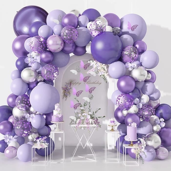Ballon or Noir Ultra Violet Et Ballon Perle Avec Reflet Isolé Sur