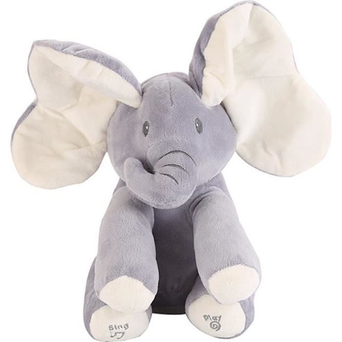 Elephant Peluche Avec Musique Peluche Animal Electrique Elephant En Peluche Jouets Bebe Elephant Peluche Anime Enfants Cadeaux Cdiscount Maison