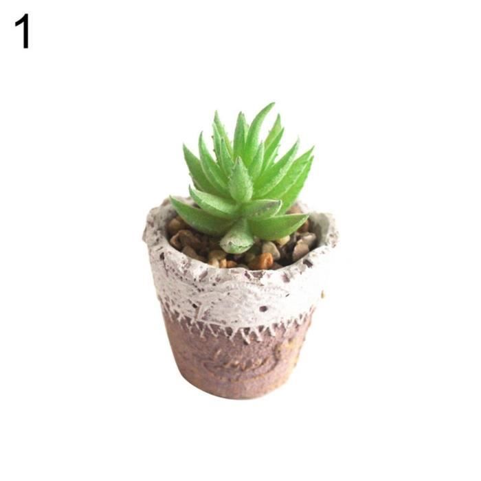 1 Pc Artificielle Succulente Mini Plante En Pot Bonsai Bureau Bureau Home Party Decor 1 Achat Vente Fleur Artificielle Cdiscount