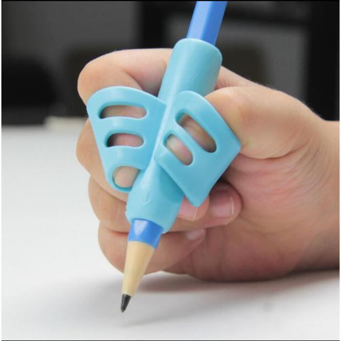 3 Grips Pour Crayon, Aide Ecriture Guide Doigt pour apprendre à bien tenir  son crayon pour écrire et dessiner