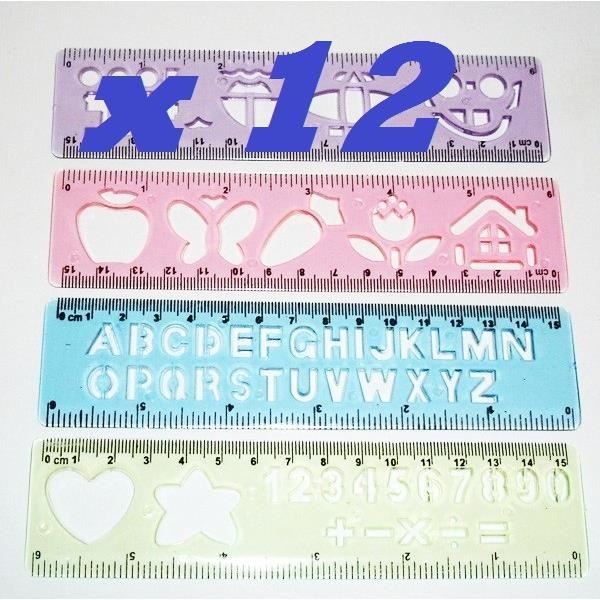 12 Regles Normographes 15 Cm Lot De Petits Jouets Kermesse Fete D Ecole Anniversaire Cdiscount Beaux Arts Et Loisirs Creatifs