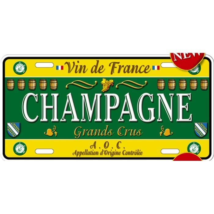 PLAQUE AMERICAINE COLLECTION VIN DE FRANCE BORDEAUX GRANDS CRUS AOC