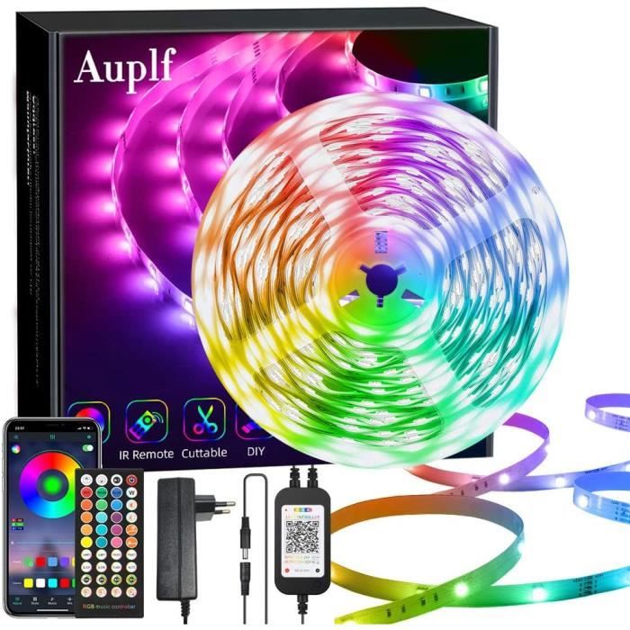 Bande LED Extérieure 20M RGB Étanche IP68 - Contrôle Par Télécommande Et App, Synchronisation Musicale, Minuterie - Pour Jardin, Balcon, Fêtes