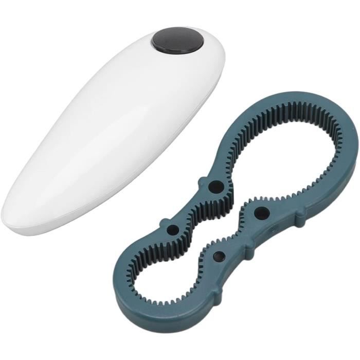 Ouvre-boîte électrique, ouvre-boîte électrique, ouvre-boîte électrique mains libres, pour les cuisiniers et les femmes au foyer, mains libres pour l'arthrite, ouverture mains libres, design One Touch