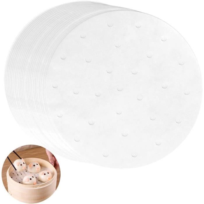 Lot De 100 Feuilles Papier Cuisson Rond 30 Cm - Anti-Adhésif, Résistant à La Chaleur - Pour Four, Barbecue, Pâtisserie