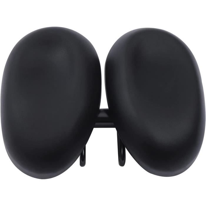 Selle De Vélo Confort Noir – Gel Haute élasticité – Absorbe Les Chocs – Ville/VTT