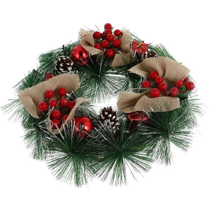 6 Tiges De Baies Rouges Artificielles – 50 Cm, Pour Décoration Noël, Sapin, Couronne, Maison - 10