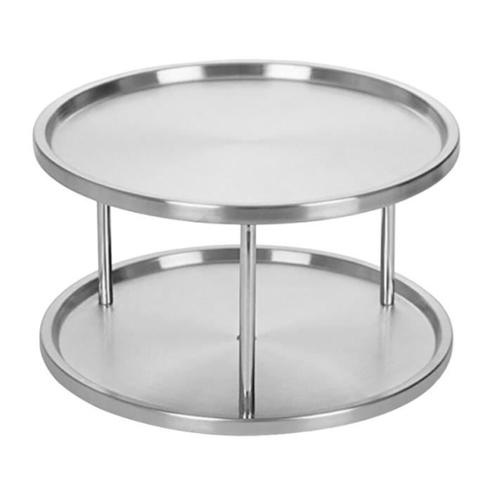 Plateau Tournant 'Lazy Susan' Extensible - 8 Plateaux - 90x52 Cm - Rotation 360° - Pour Tables Longues, Buffets