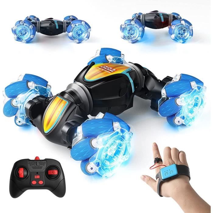 Spider Voiture Télécommandée Amphibie - RC Stunt Car Tout Terrain Et Eau - Pour Enfants 6-12 Ans - Cadeau Anniversaire