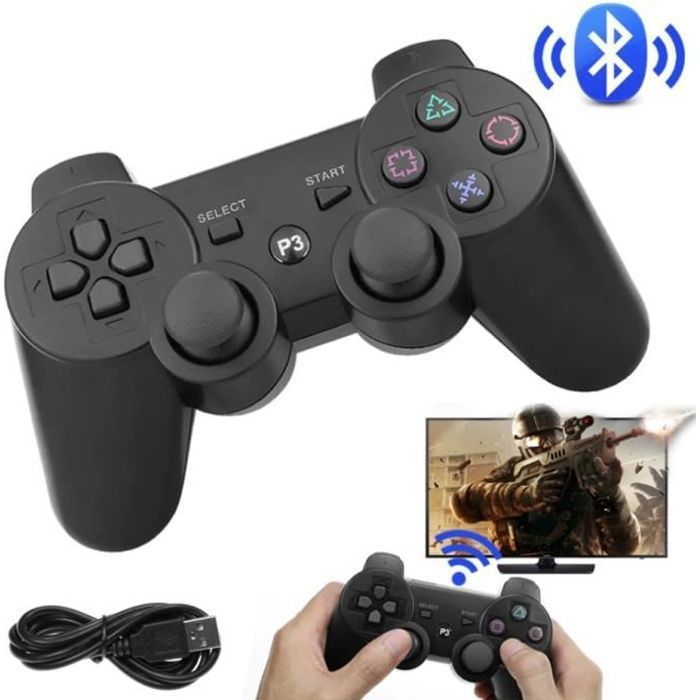 ps3 sans fil pour de jeu PS3 Dualshock pour Playstation 3 avec à 6