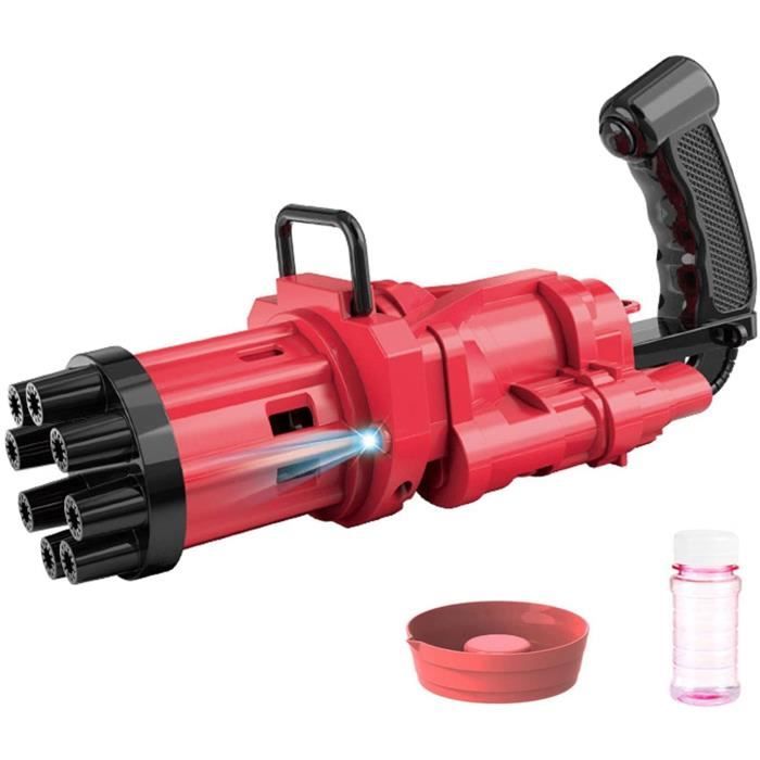 Pistolet à Bulles Avec Lumière LED - 14,5 Cm, Fonctionne Sur Piles - Inclut Solution à Bulles, Pour Fêtes Et Anniversaires