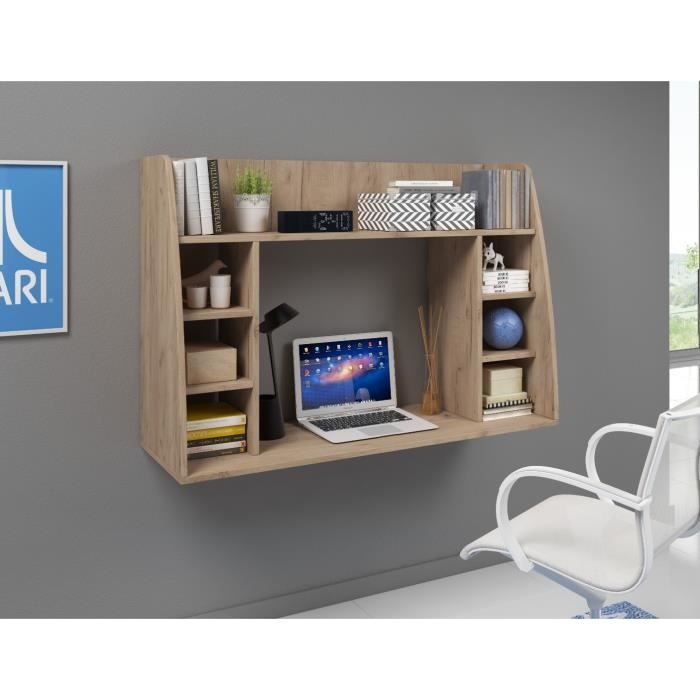 E Com Maya Bureau Mural Avec Surface De Rangement En Chene Sauvage 110 Cm Achat Vente Bureau Maya Bureau Mural 110 Cm Soldes Sur Cdiscount Des Le 20 Janvier Cdiscount