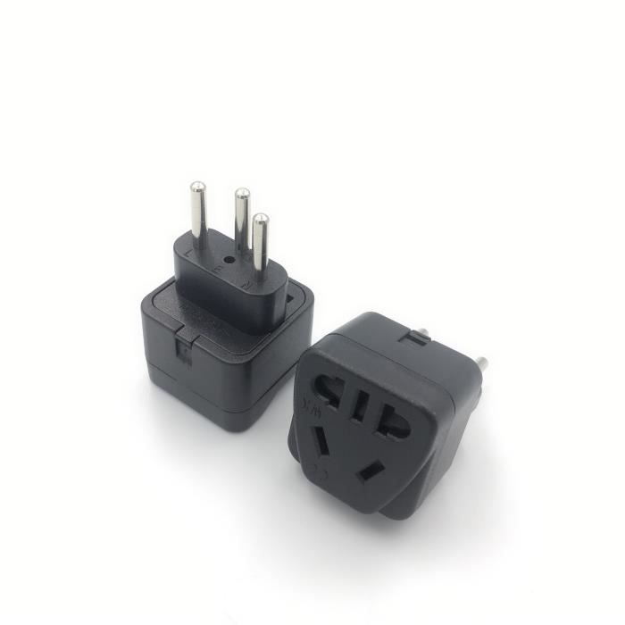 Adaptateur Euro Prise – Convertisseur Noir RVFM
