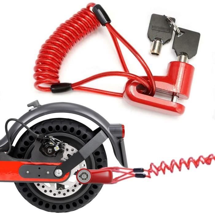 Crochet Pour Scooter Électrique Avec Cadenas - Support Guidon Plastique Robust - Capacité 15kg