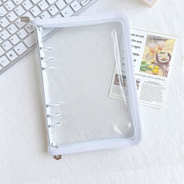 Classeur Transparent A7 à Trois Volets – Avec Bande élastique, 6 Anneaux – Rangement Argent, Cartes, Reçus – Planificateur Budgétaire - 12