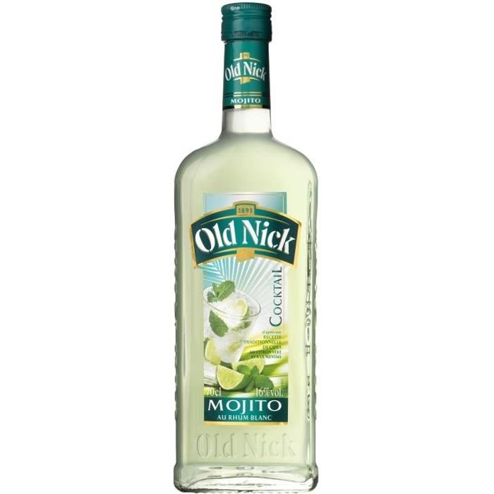 Cocktail A Base De Rhum Old Nick Mojito 16 70cl Achat Vente