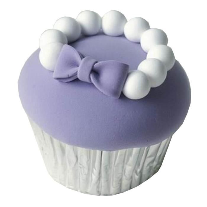 Simulation Cupcake Artificial Fake Cake Party Decor Violet Collier Cdiscount Maison