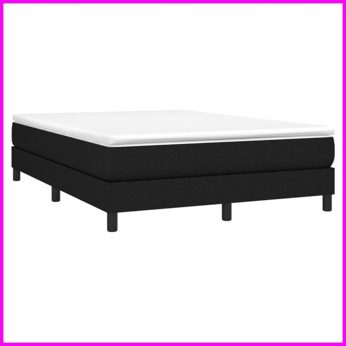 Sommier à ressorts - CUQUE - AB3120518 - Noir - 140x200 cm - Tissu 100% polyester