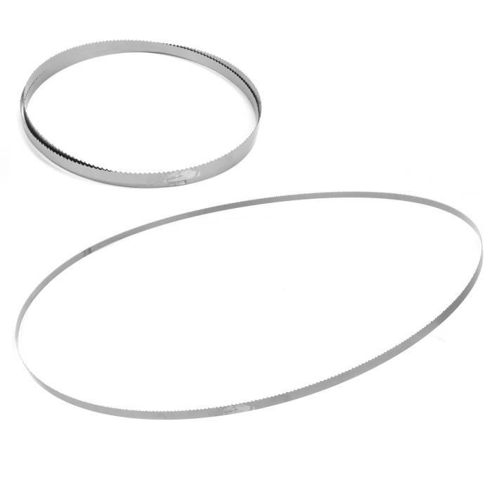 Lame Scie à Ruban Acier Carbone 1820x10x0,6mm - 14 Dents/pouce - Dents Trempées, Dos Flexible - Pour Bois Et Matériaux Divers - 10
