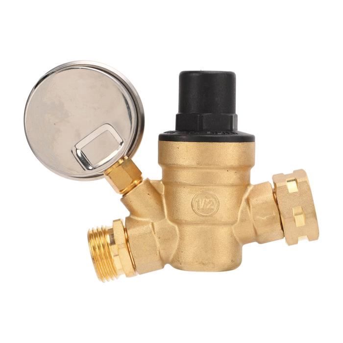 Régulateur Pression Compresseur Air 1/4” Avec Manomètre - Valve Réglable Haute Précision