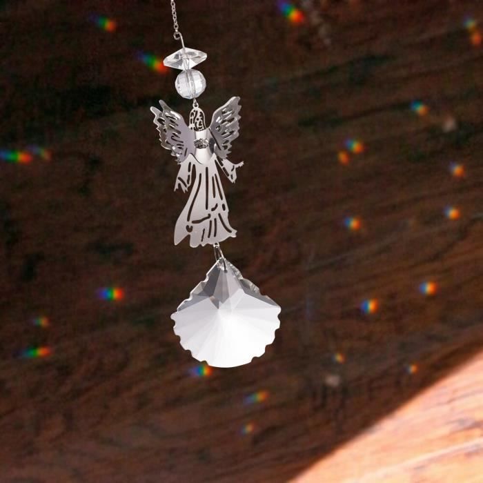 Pendentif de charme de voiture Suncatcher de chakra d'ange en cristal  arc-en-ciel moderne b21246 - Cdiscount