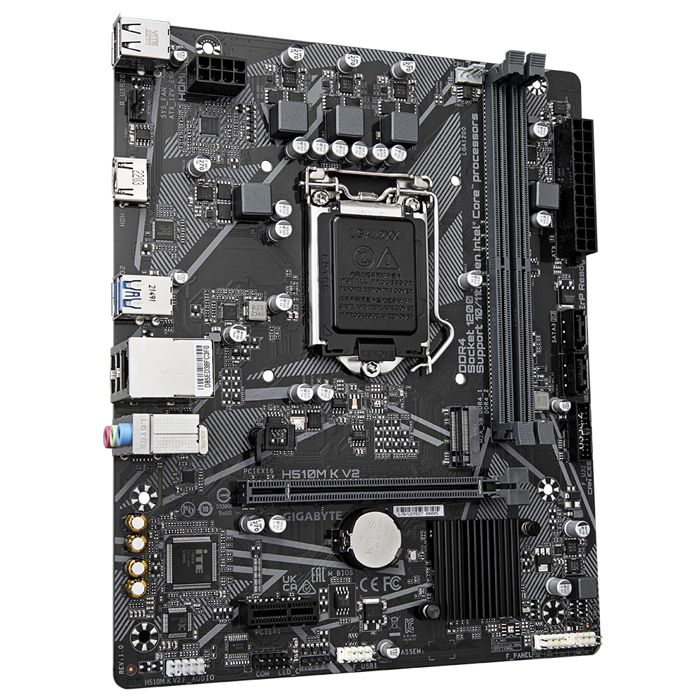 Carte mère - GIGABYTE - H510M K V2 - Micro ATX - Intel H470 - DDR4 SDRAM