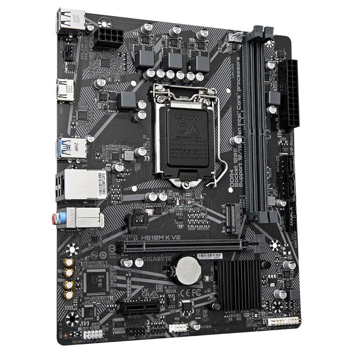 GIGABYTE H510M K V2, Intel H470 Mainboard, Sockel 1200, DDR4