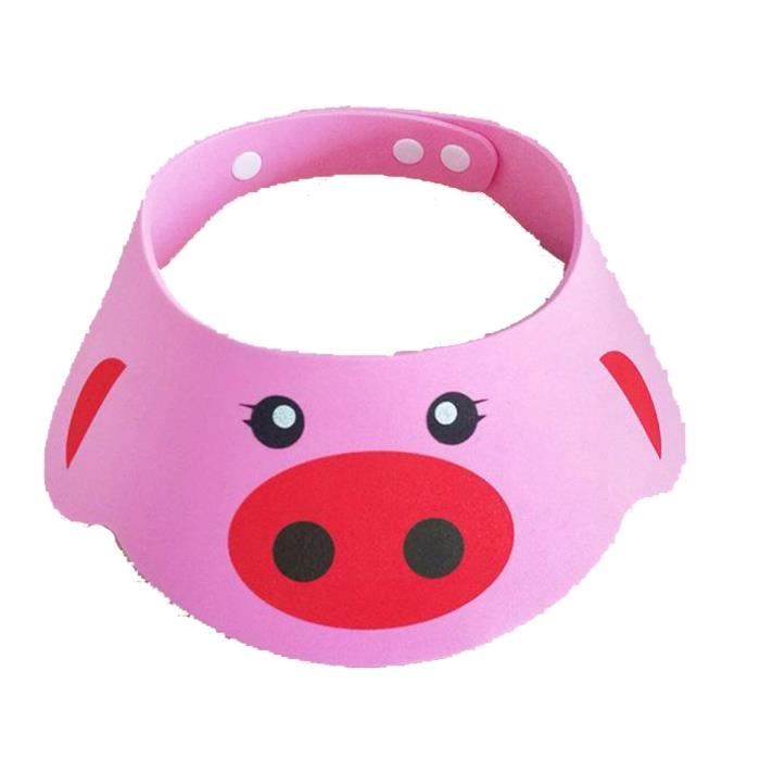Casquette De Bain Chapeau Douche Bebe Visiere Bain Bebe Pour Protection Yeux Anti Shampooing Rose Perfk19 Cdiscount Puericulture Eveil Bebe