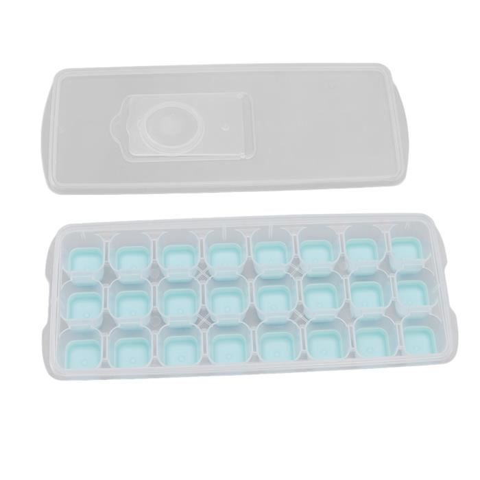 Bac à Glaçons En Verre Et Métal Avec Cuillère - Vintage (occasion, Parfait état)