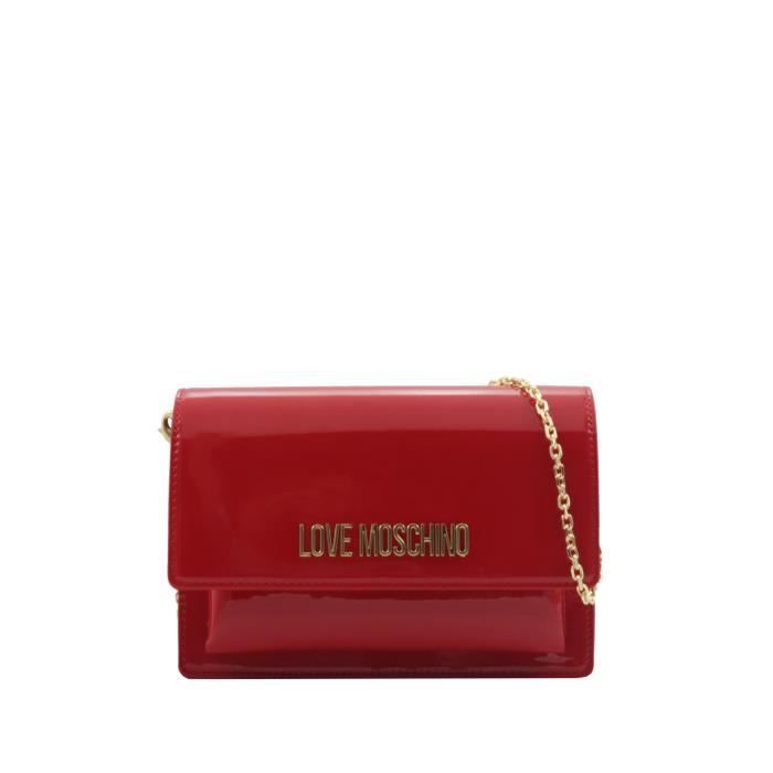 Mimosa, sac à bandoulière smocké, imprimé rouge cerise