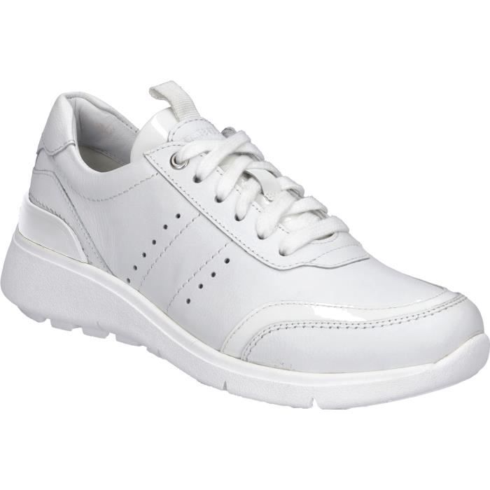 Josef Seibel Baskets pour Femmes - JOSEF SEIBEL - Giulietta 01 - Cuir - Lacets - Blanc