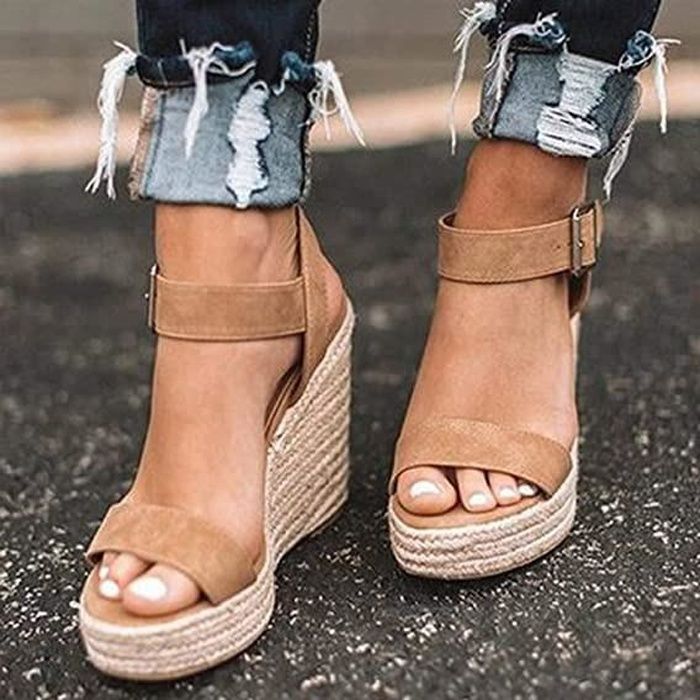 Sandales compensees femme 2019 sale