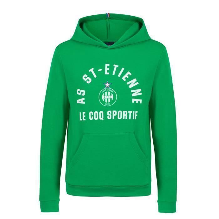 Sweat à capuche enfant AS Saint-Etienne fan n°1 vert