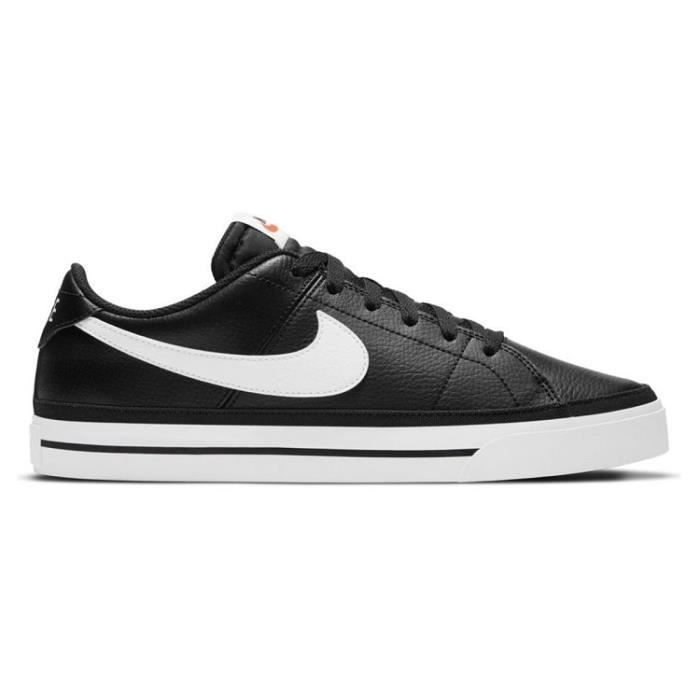 Nike Baskets - Nike - Court Legacy - Cuir noir - Lacets - Style tennis