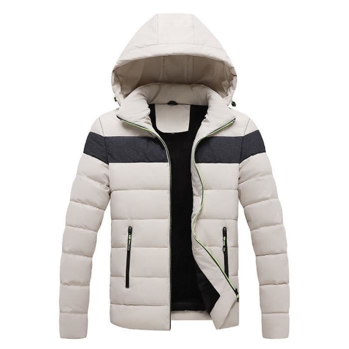 Doudoune de marque de luxe pour hommes color block doudoune