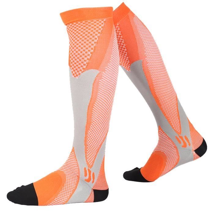 7 Paires Chaussettes de Compression pour Femme et Homme - 20-30 mmHg est Le  athlétique, Course à Pied, Avion, Voyage multicolore - Cdiscount Sport