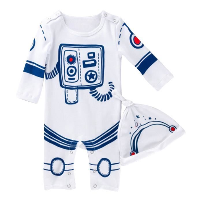Combinaison Astronaute Bébé Et Enfant – Polaire épaisse à Capuche – Manches Courtes – Pour Garçon Et Fille – Carnaval, Cosplay, Fêtes