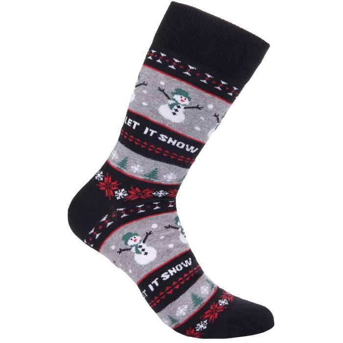 Chaussettes de Noël en Coton pour Femmes et Hommes Motifs de